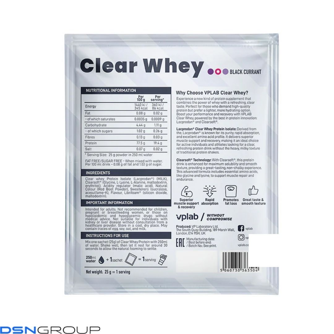 Clear Whey - 25g Black Currant