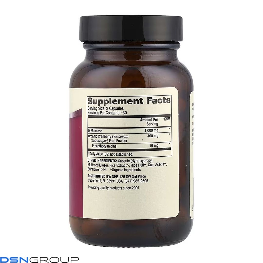 D-Mannose and Cranberry Extract - 60 caps