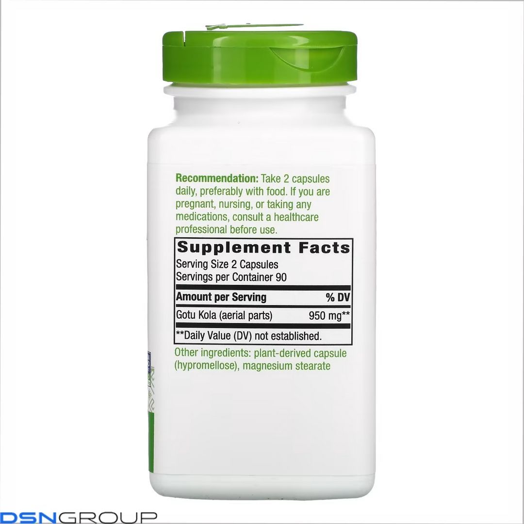 Gotu Kola Herb - 180 vcaps 2022-10-1083 фото Gotu Kola Herb - 180 vcaps