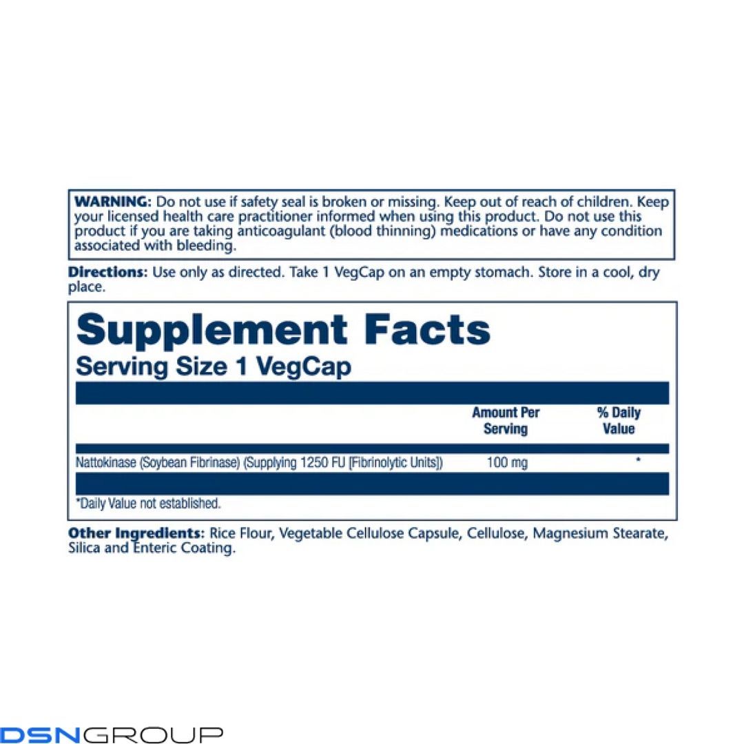 Nattokinase 100mg - 30 vcaps