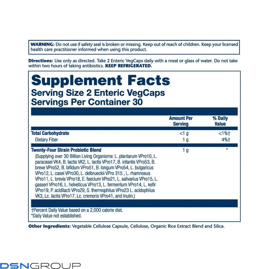 Super Multidophilus 24 Strain Probiotic 30 Billion Cfu - 60 vcaps