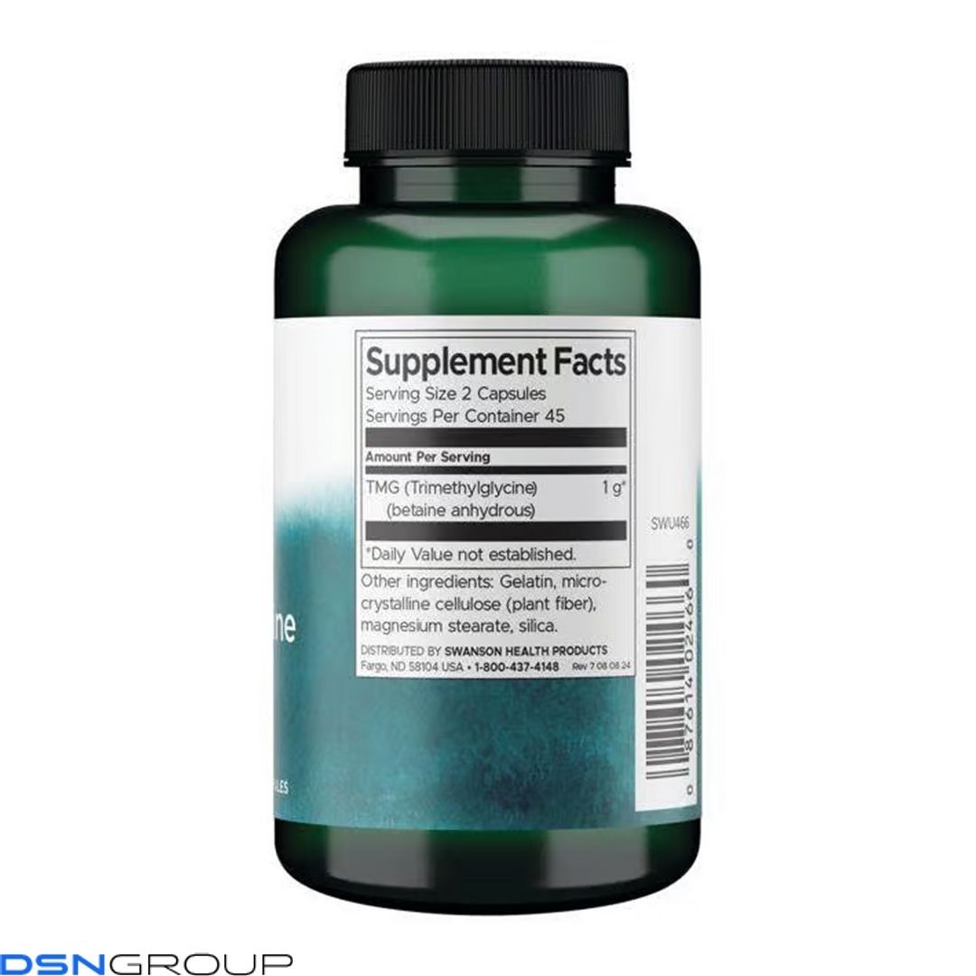 TMG Trimethylglycine 500mg - 90 caps