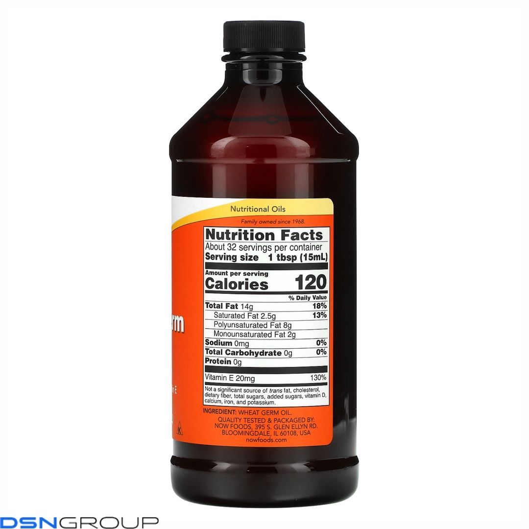 Wheat Germ Oil - 16 oz Liquid (Пошкоджена банка)