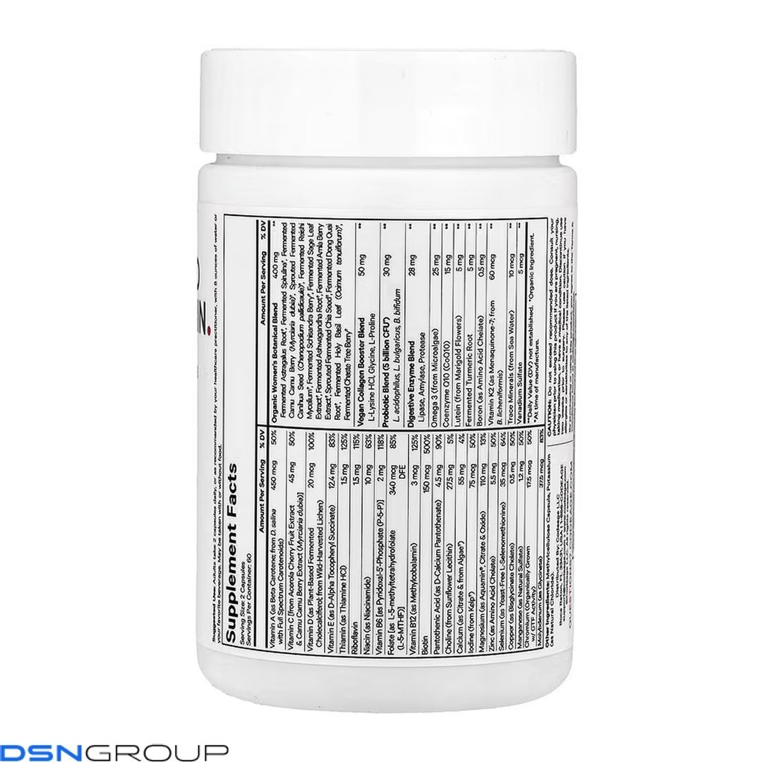 Women's Fermented Multivitamin - 120 vcaps 2023-10-7730 фото Women's Fermented Multivitamin - 120 vcaps