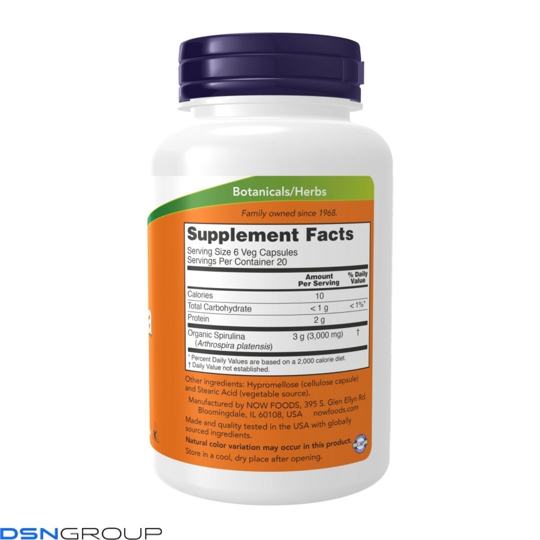 (12.02 Очікування) Spirulina 500 mg - 120 vcaps