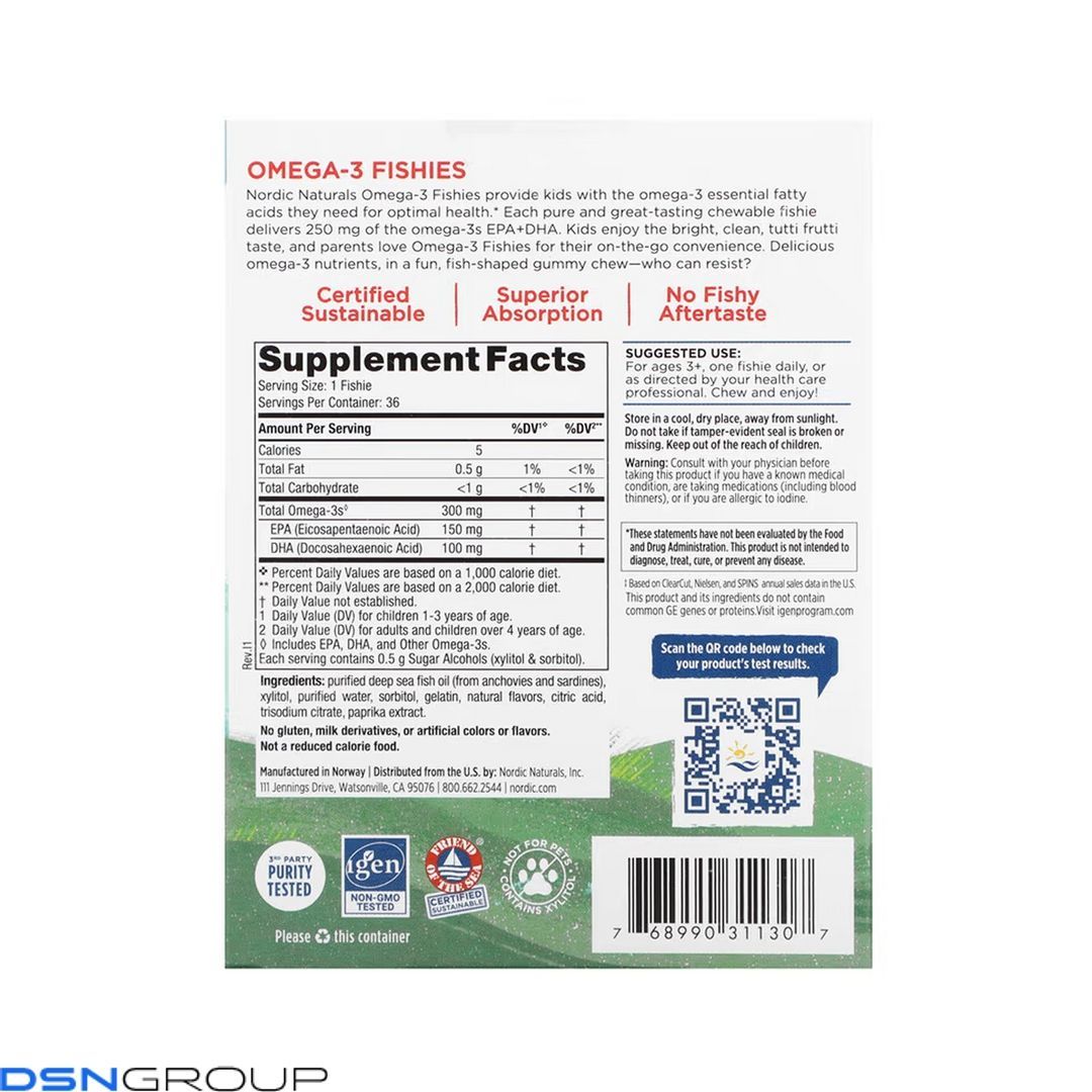 Nordic Omega-3 - 36 Fishies