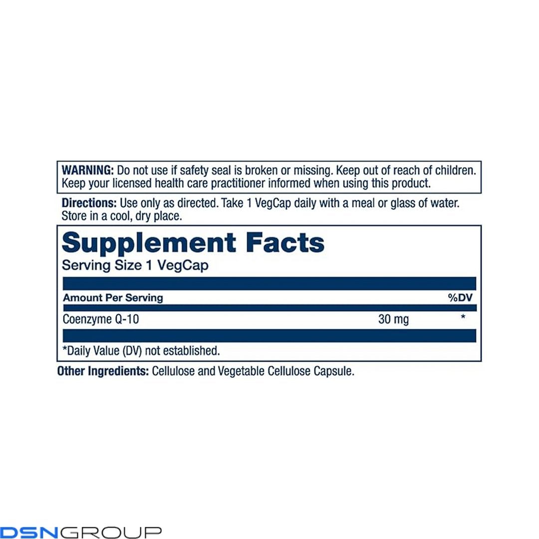 Pure CoQ10 30mg - 60 vcaps (Повреждена этикетка)