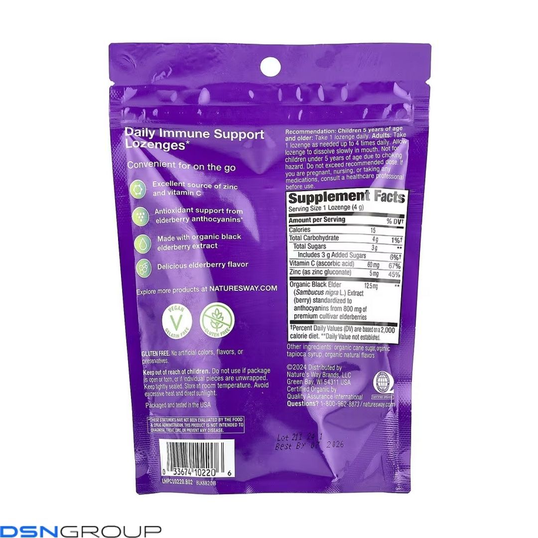 Sambucus Organic Zinc Lozenges - 24 cnt