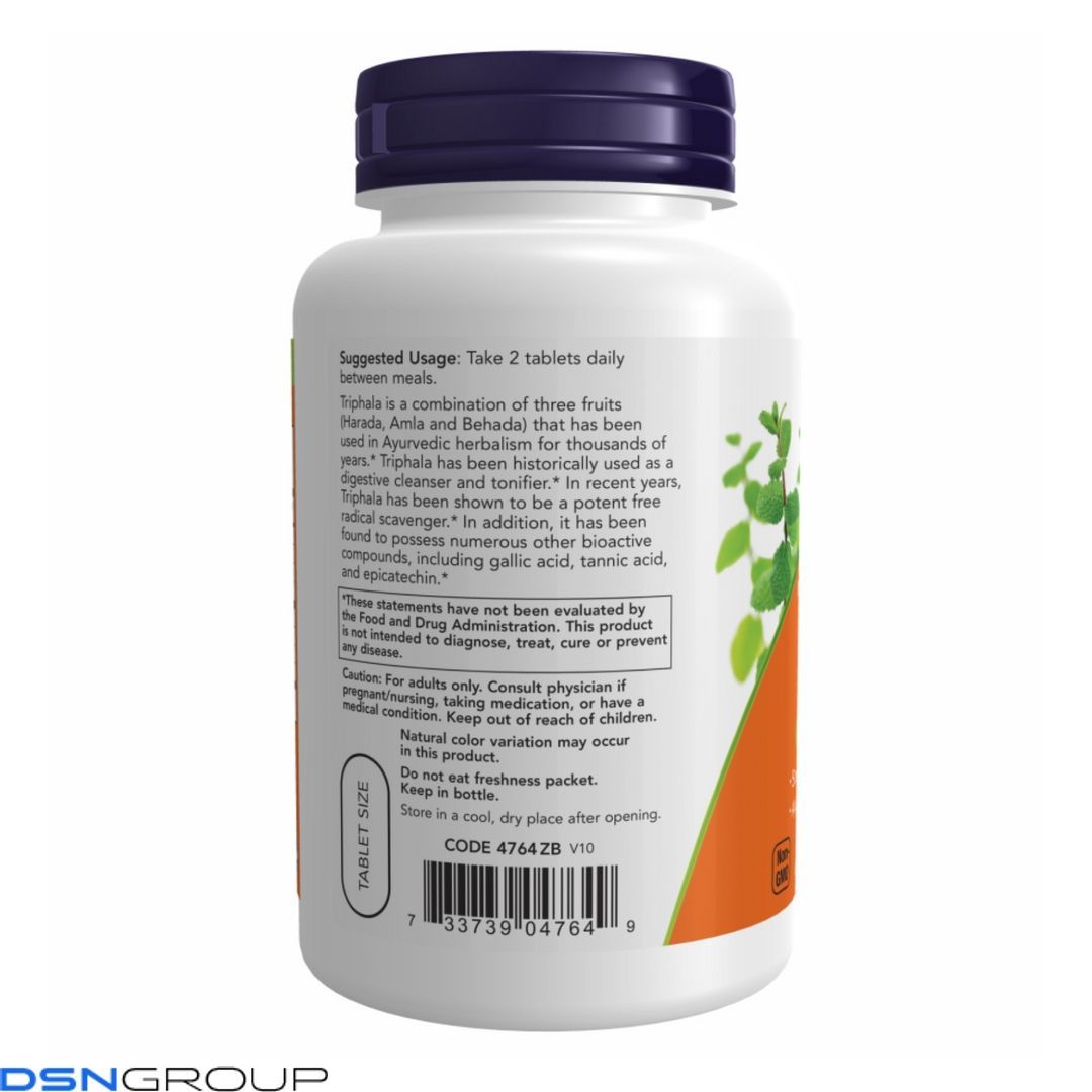 Triphala 500mg - 120 tabs 2022-10-1405 фото Triphala 500mg - 120 tabs