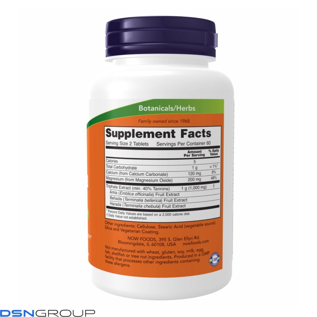 Triphala 500mg - 120 tabs 2022-10-1405 фото Triphala 500mg - 120 tabs