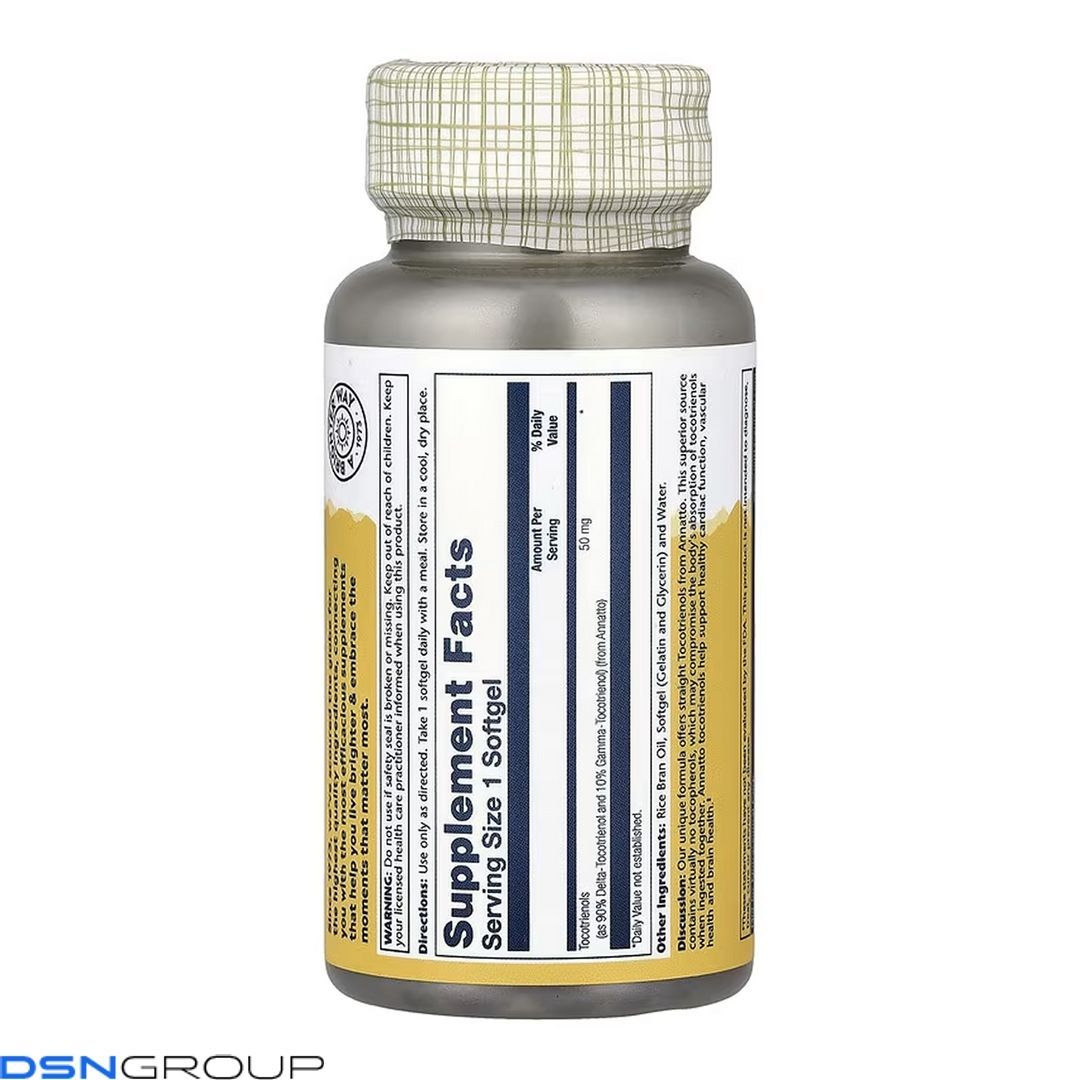 Vitamin E Tocotrienols, Annatto 50mg - 60 softgels