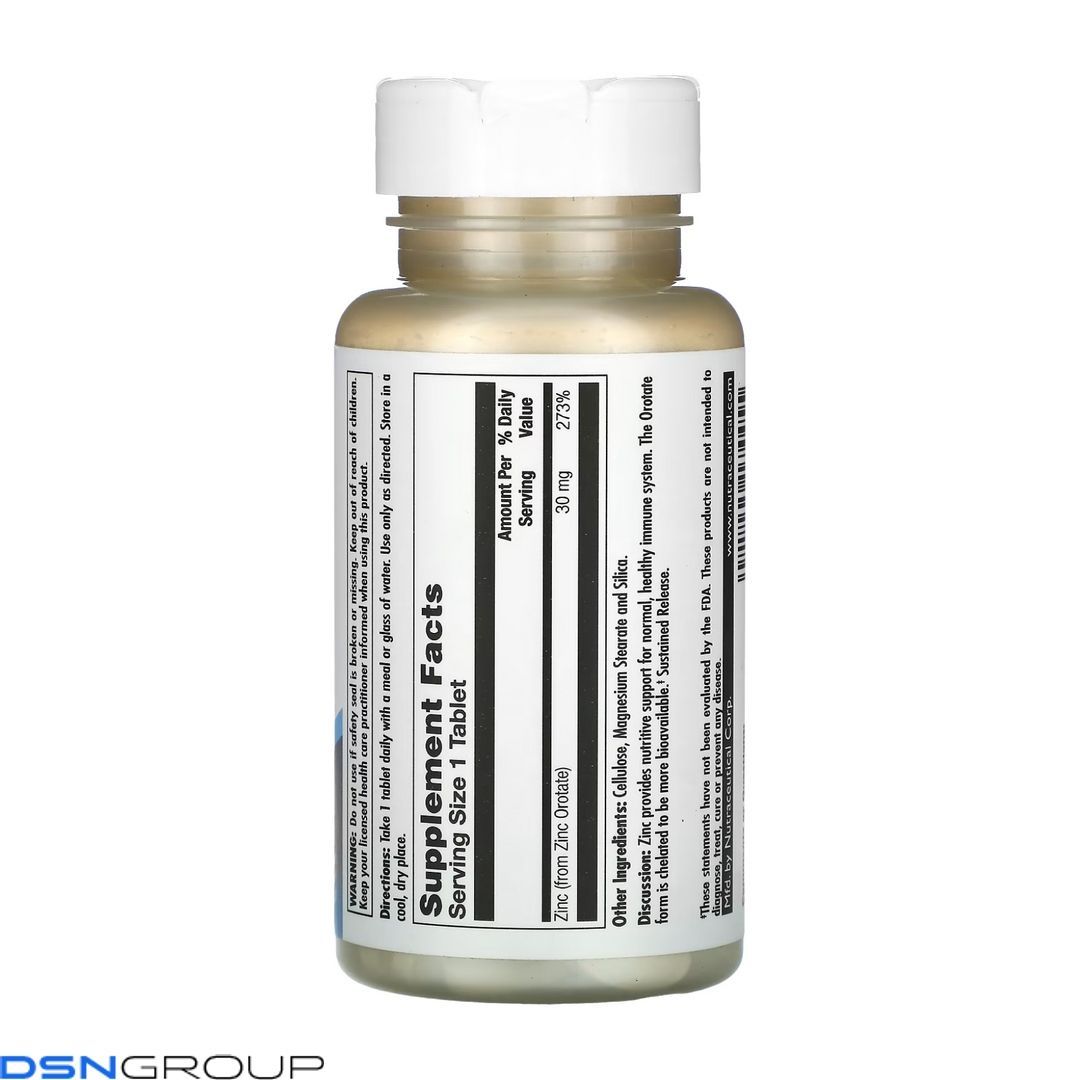 Zinc 30 Orotate Sustained Release - 90 tabs
