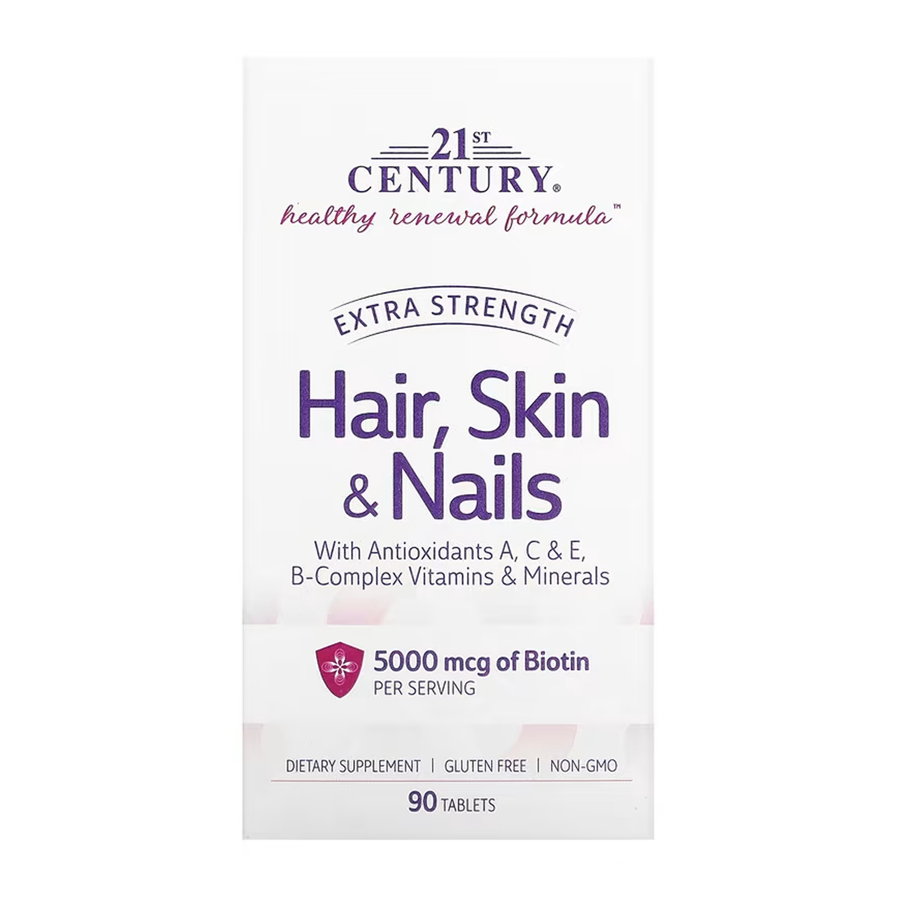 21st Century Hair, Skin & Nails — вітаміни для волосся, шкіри та нігтів, 90 таблеток