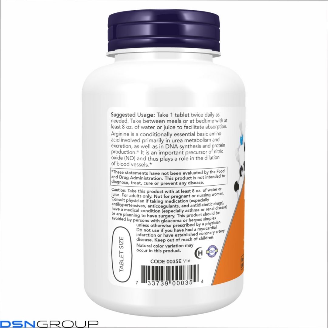 L-Arginine 1000mg - 120 tabs