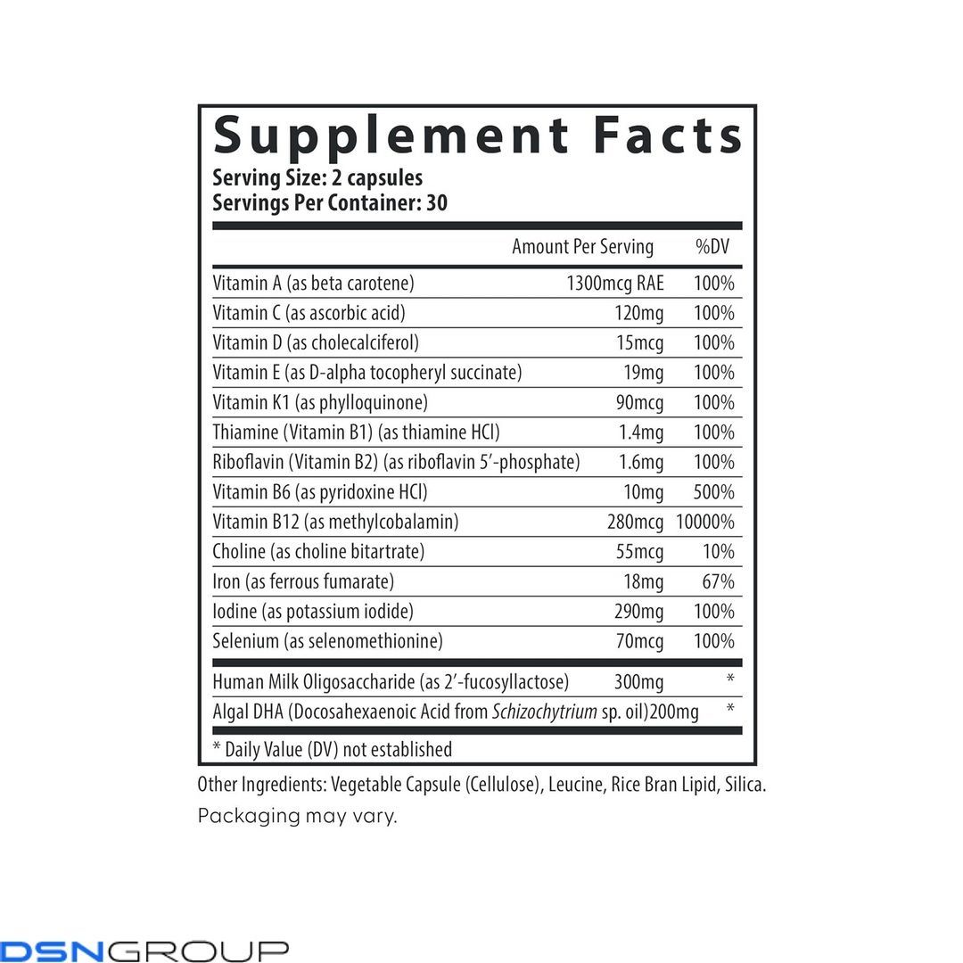 Postnatal Multivitamin Essentials with DHA - 60 caps