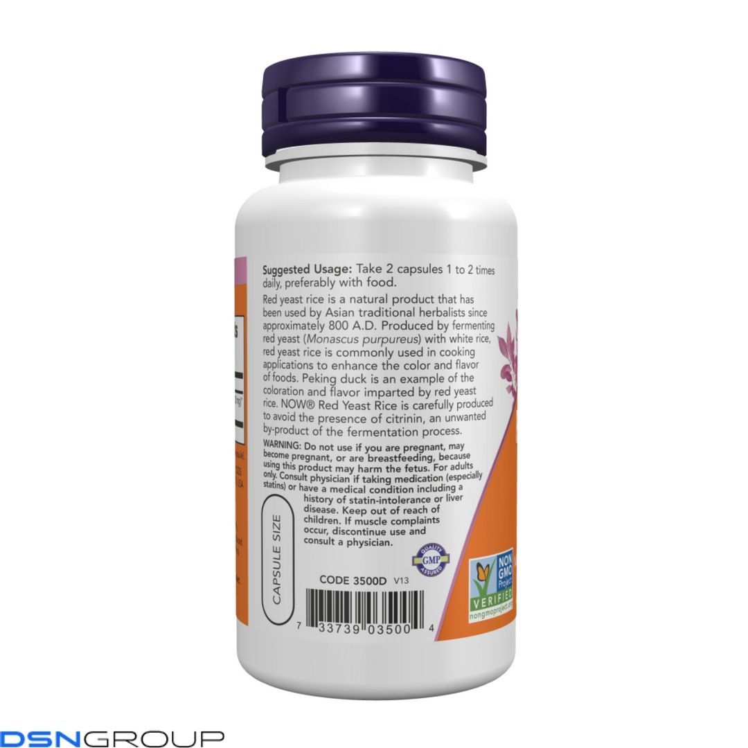 Red Yeast Rice 600mg - 120 vcaps