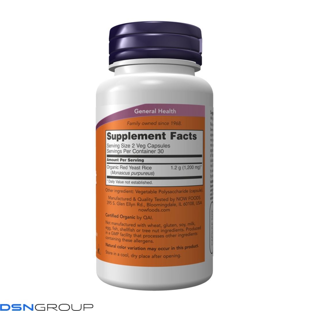 Red Yeast Rice 600mg - 120 vcaps