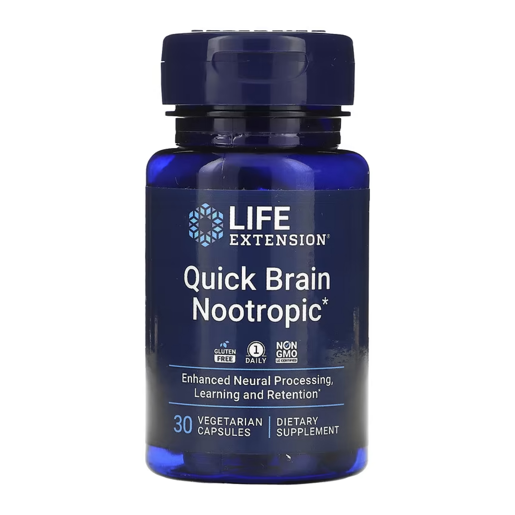 Life Extension Quick Brain Nootropic, 30 капсул