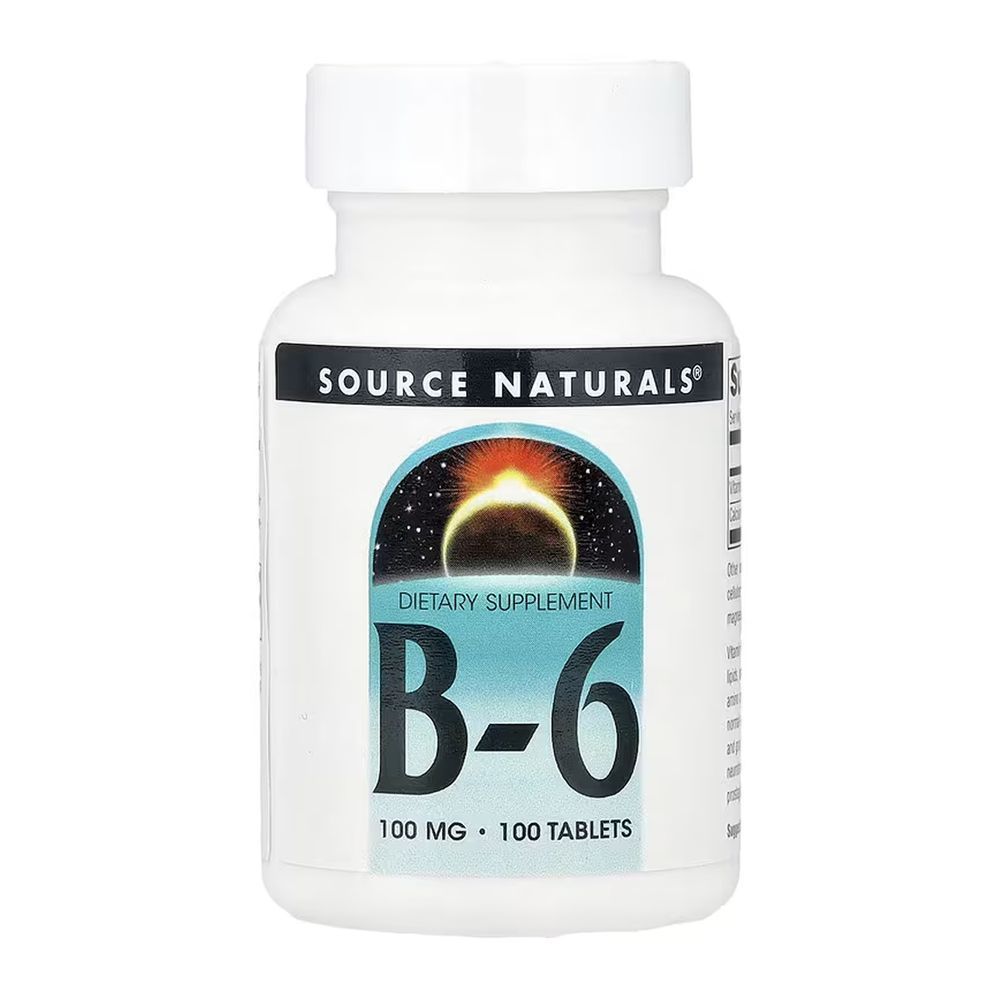 Vitamin B-6 100 mg - 100 tabs (Повреждена этикетка)