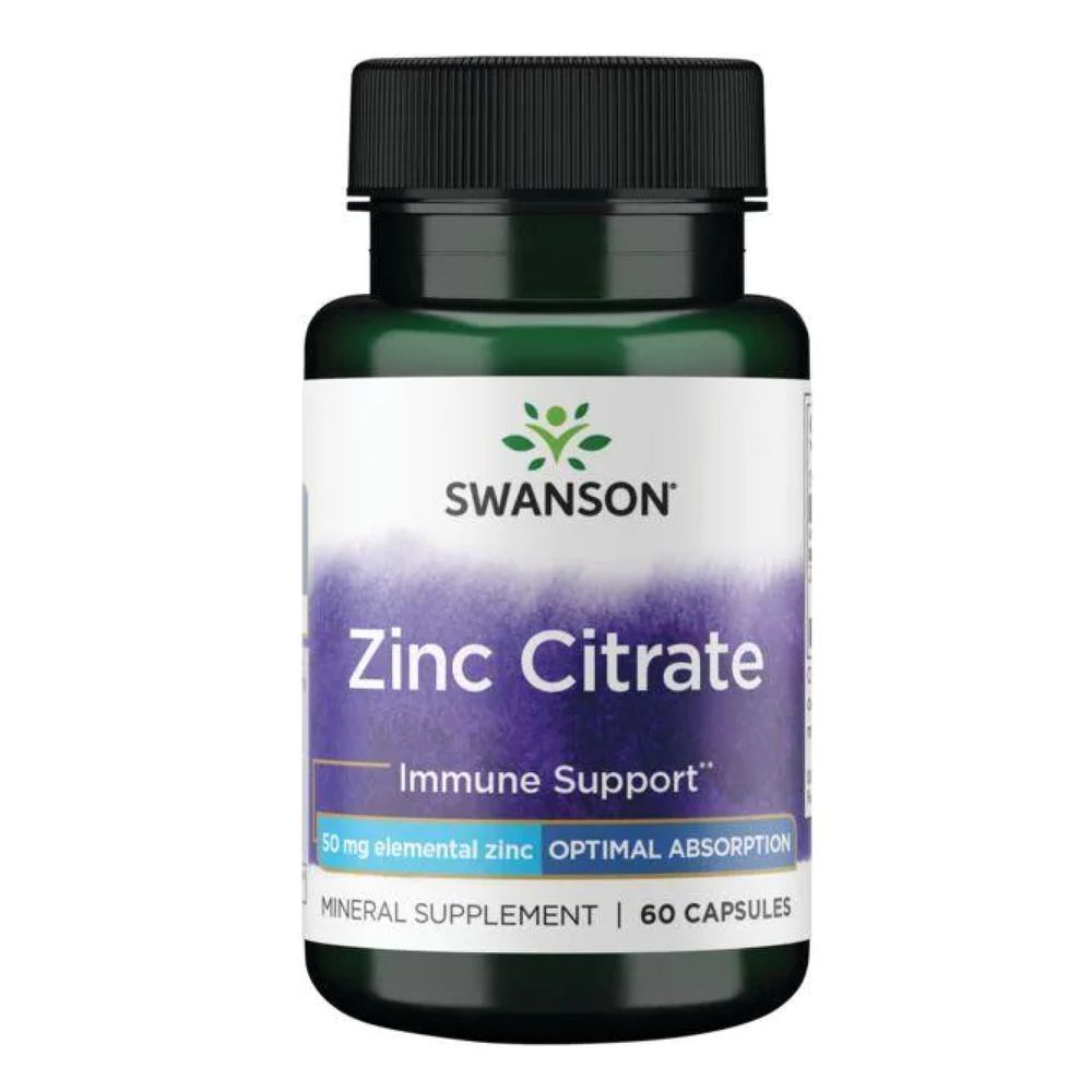 Zinc Citrate 50mg - 60caps (Повреждена банка)