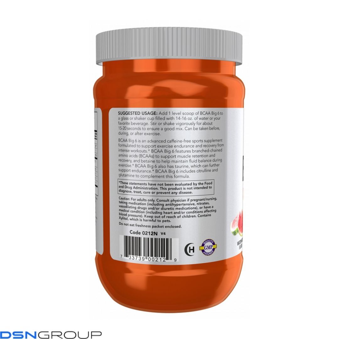 BCAA Big 6 Powder - 600g Watermelon