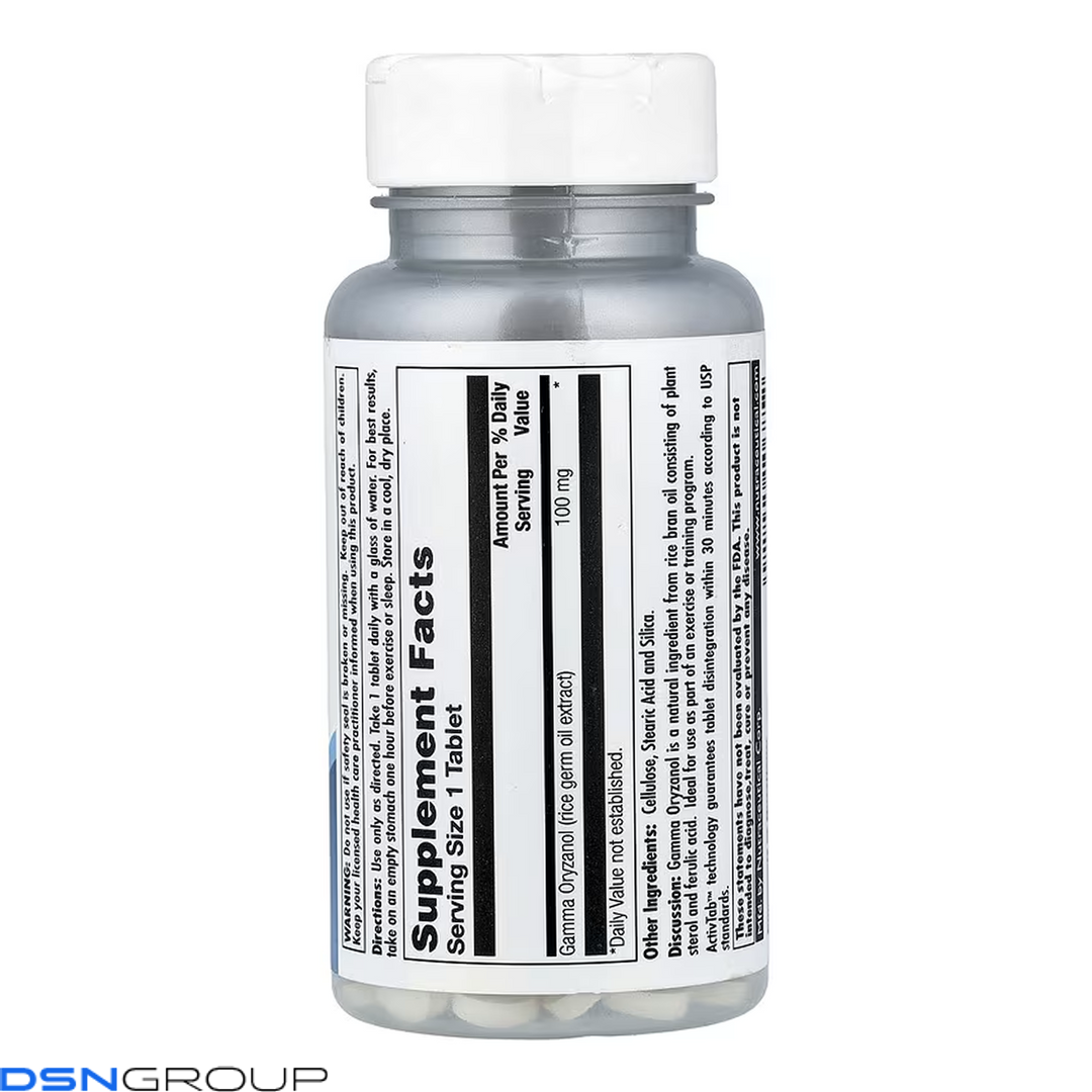 Gamma Oryzanol 100mg - 100 tabs