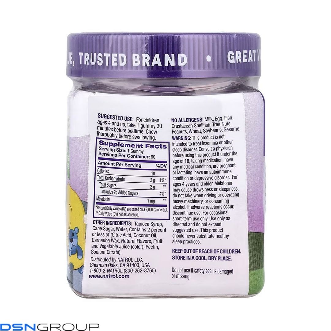 Kids Melatonin 1mg - 60 gummies