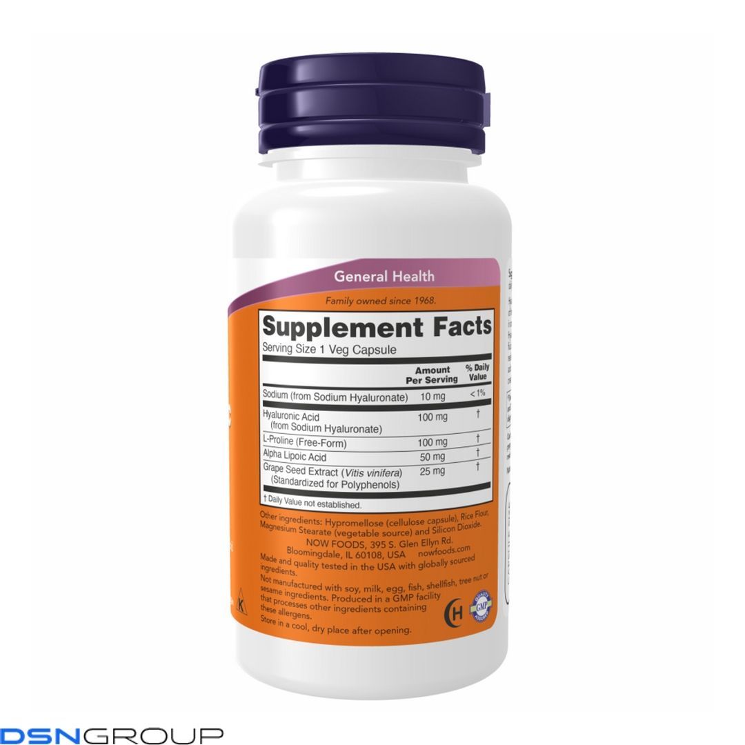 Hyaluronic Acid 100mg 2X Plus - 60 vcaps 100-34-5504617-20 фото Hyaluronic Acid 100mg 2X Plus - 60 vcaps