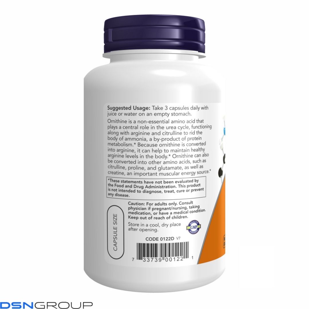 ORNITHINE 500mg - 120 vcaps