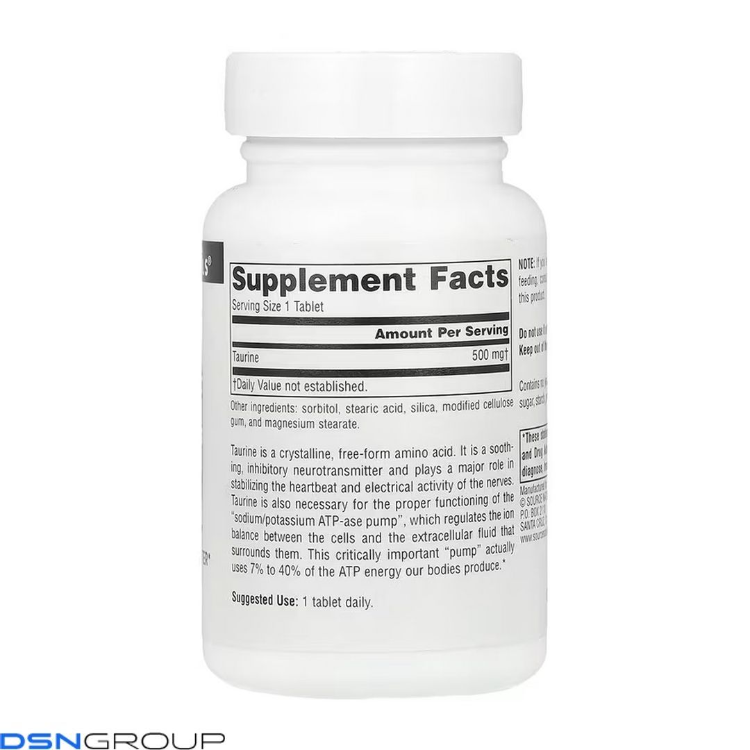 Taurine 500 mg - 60 tabs