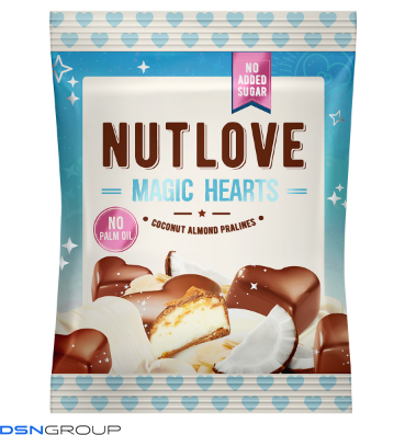 Nut Love Magic Hearts -100g Coconut Almond Pralines 2022-09-0091 фото Nut Love Magic Hearts -100g Coconut Almond Pralines