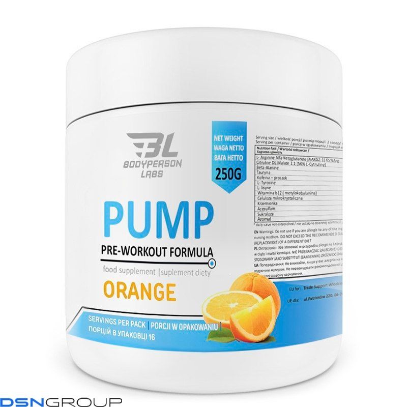 Pre-Workout Formula - 250g Orange 100-26-3424300-20 фото Pre-Workout Formula - 250g Orange