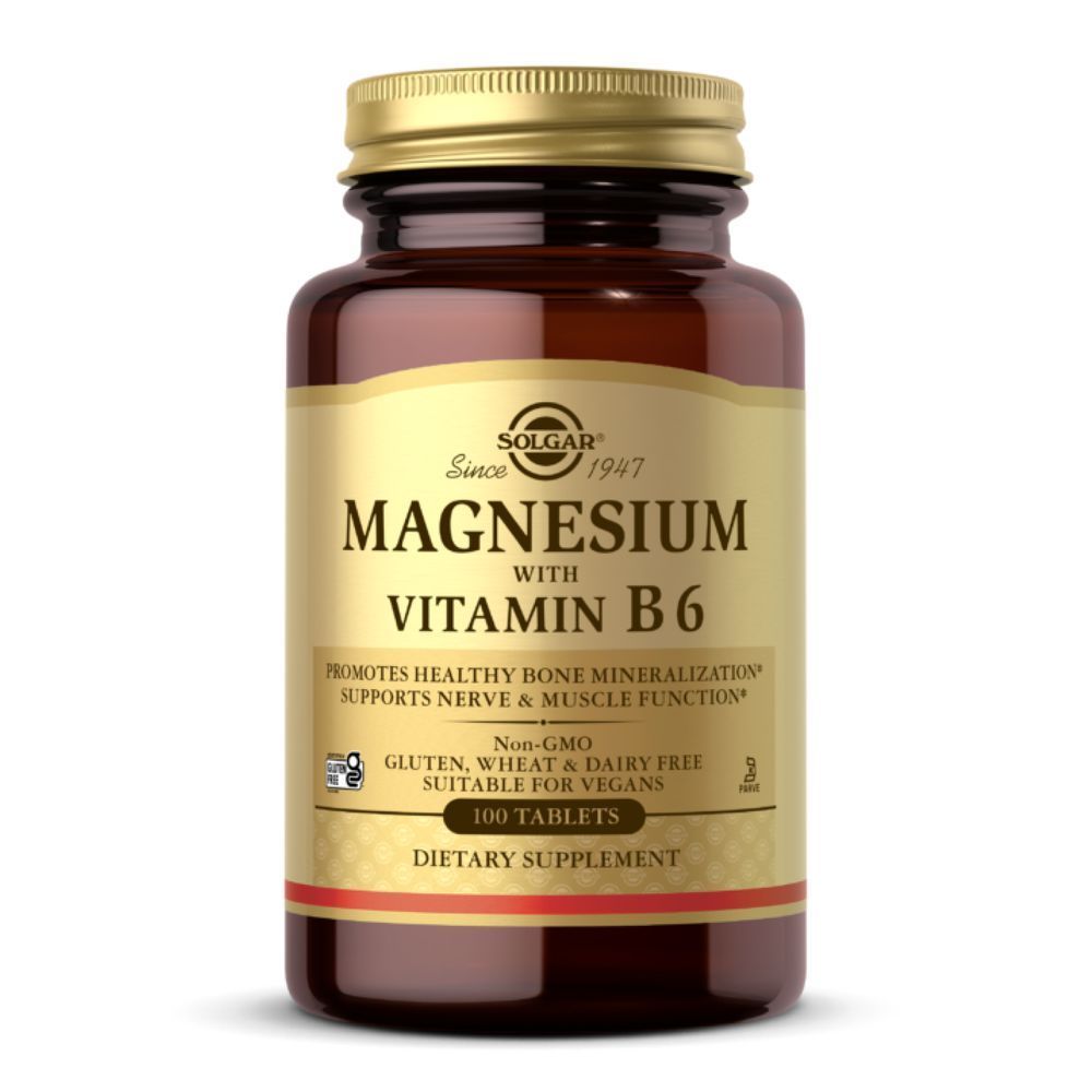 Magnesium with Vitamin B6 - 100 tabs (Повреждена банка)