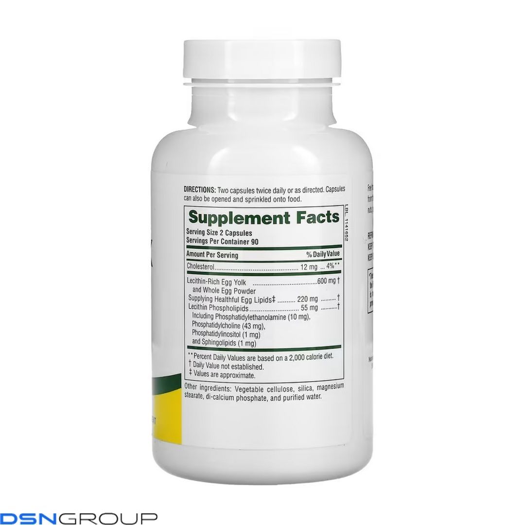 Egg Yolk Lecithin 600 mg - 180 caps
