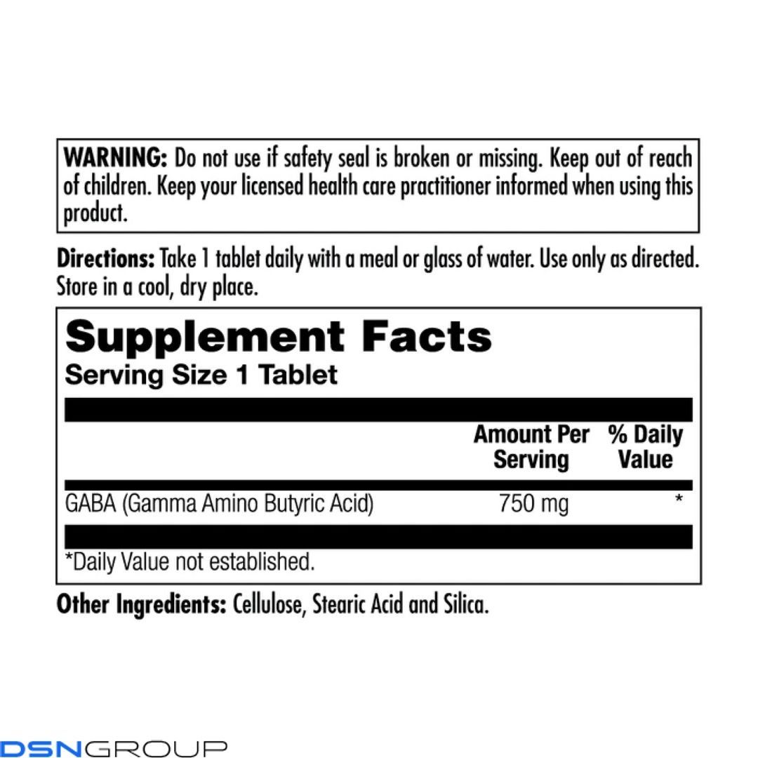 Gaba 750mg - 90 tabs
