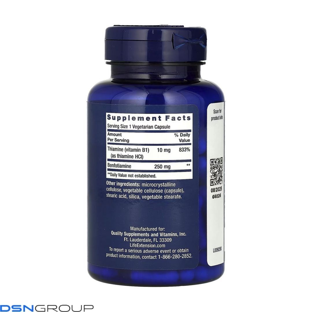 Mega Benfotiamine 250 mg - 120 vcaps