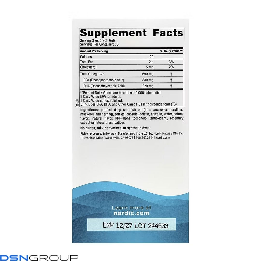 Omega-3 - 60 softgels 2023-10-5943 фото Omega-3 - 60 softgels