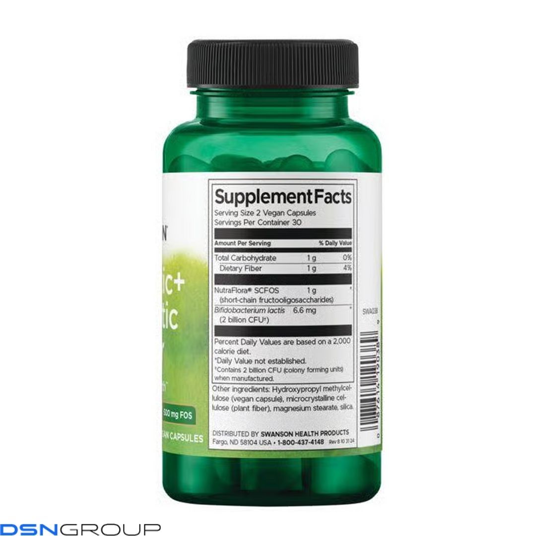 Probiotic+ Prebiotic Fiber 1 Billion Cfu - 60 vcaps