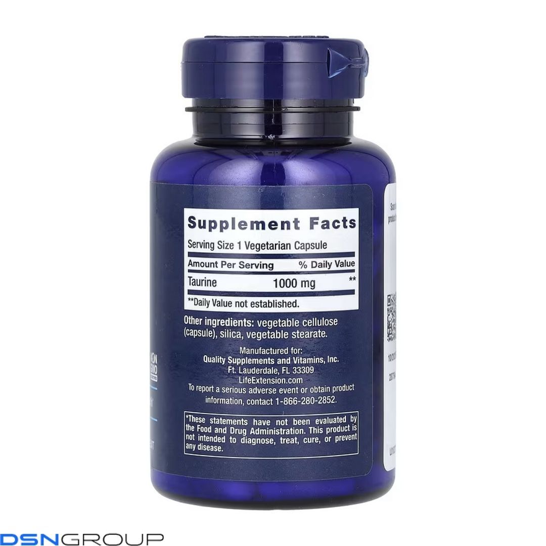 Taurine 1000mg - 90 vcaps