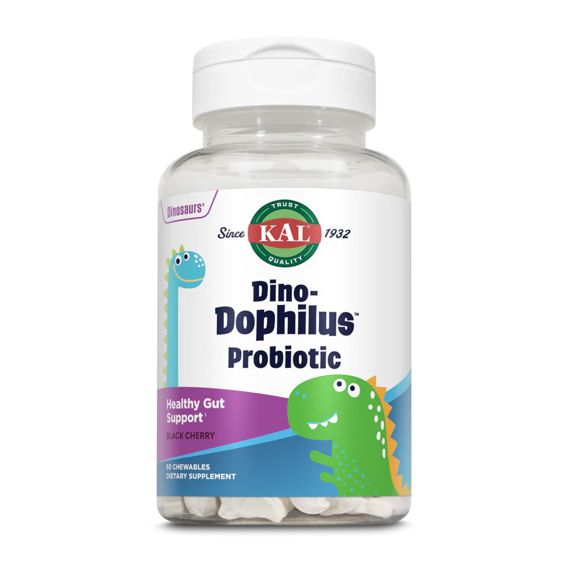 Пробіотик для дітей KAL Dino-Dophilus, 60 жувальних таблеток