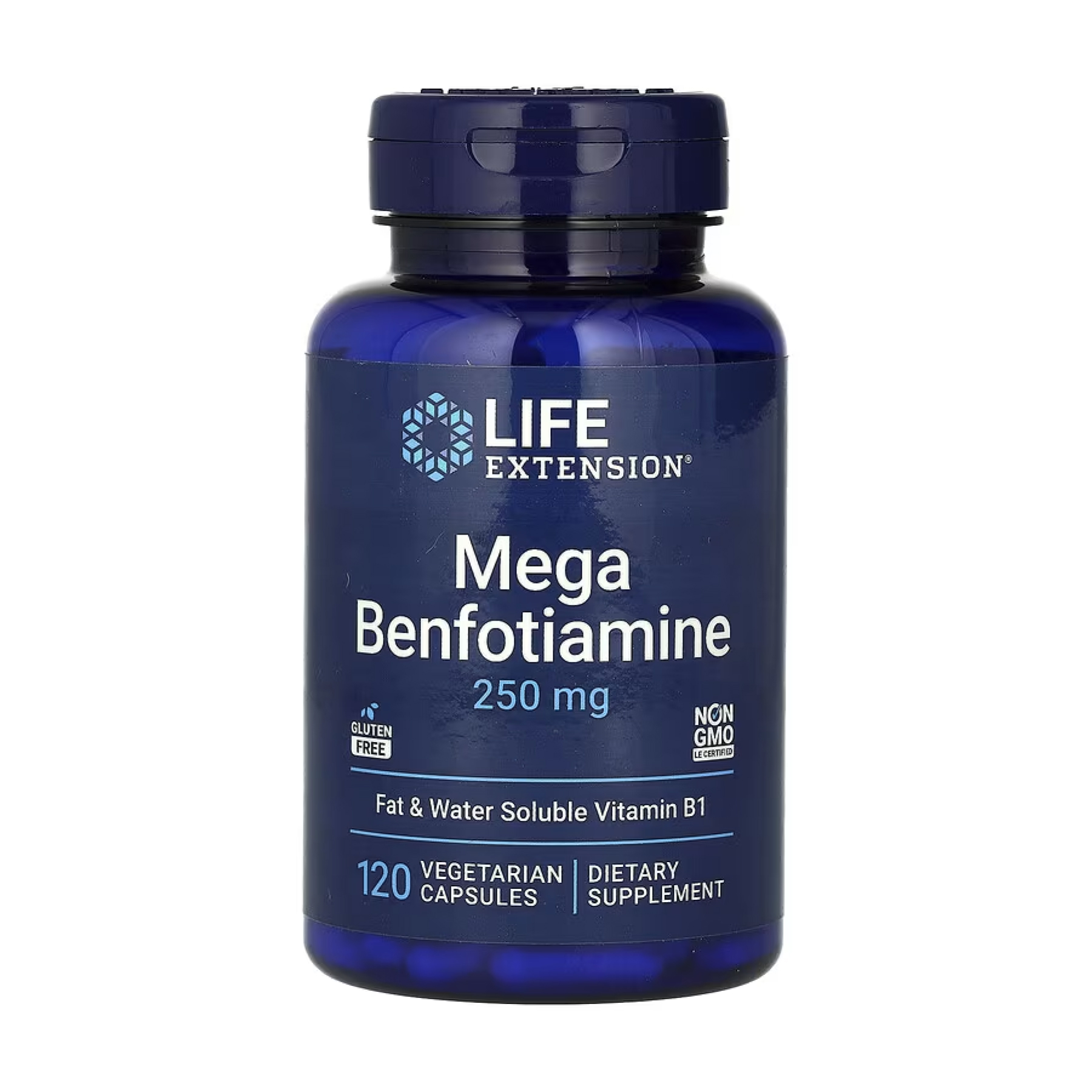 Бенфотіамін Life Extension (Mega Benfotiamine) 250 мг, 120 капсул