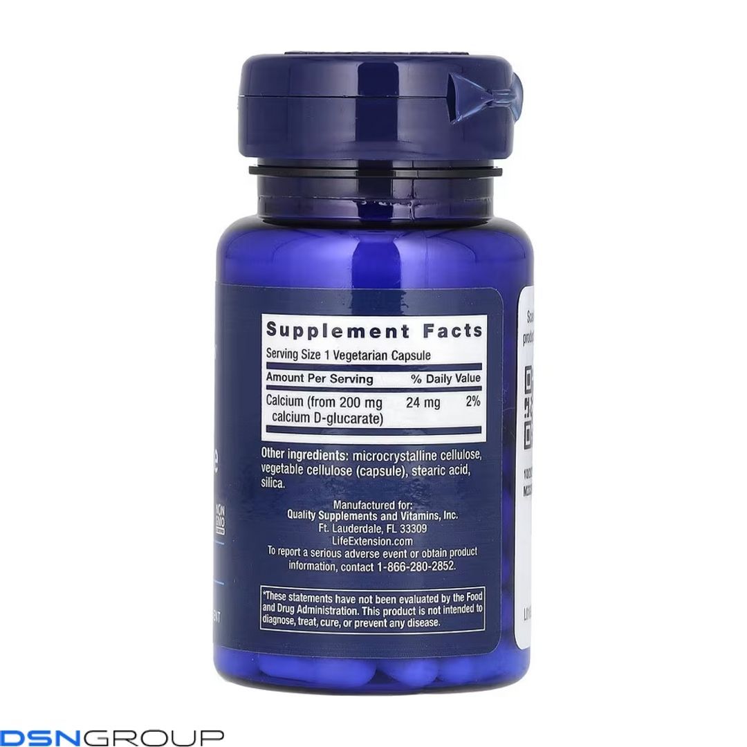 Calcium D-Glucarate 200mg - 60 vcaps 2023-10-4700 фото Calcium D-Glucarate 200mg - 60 vcaps