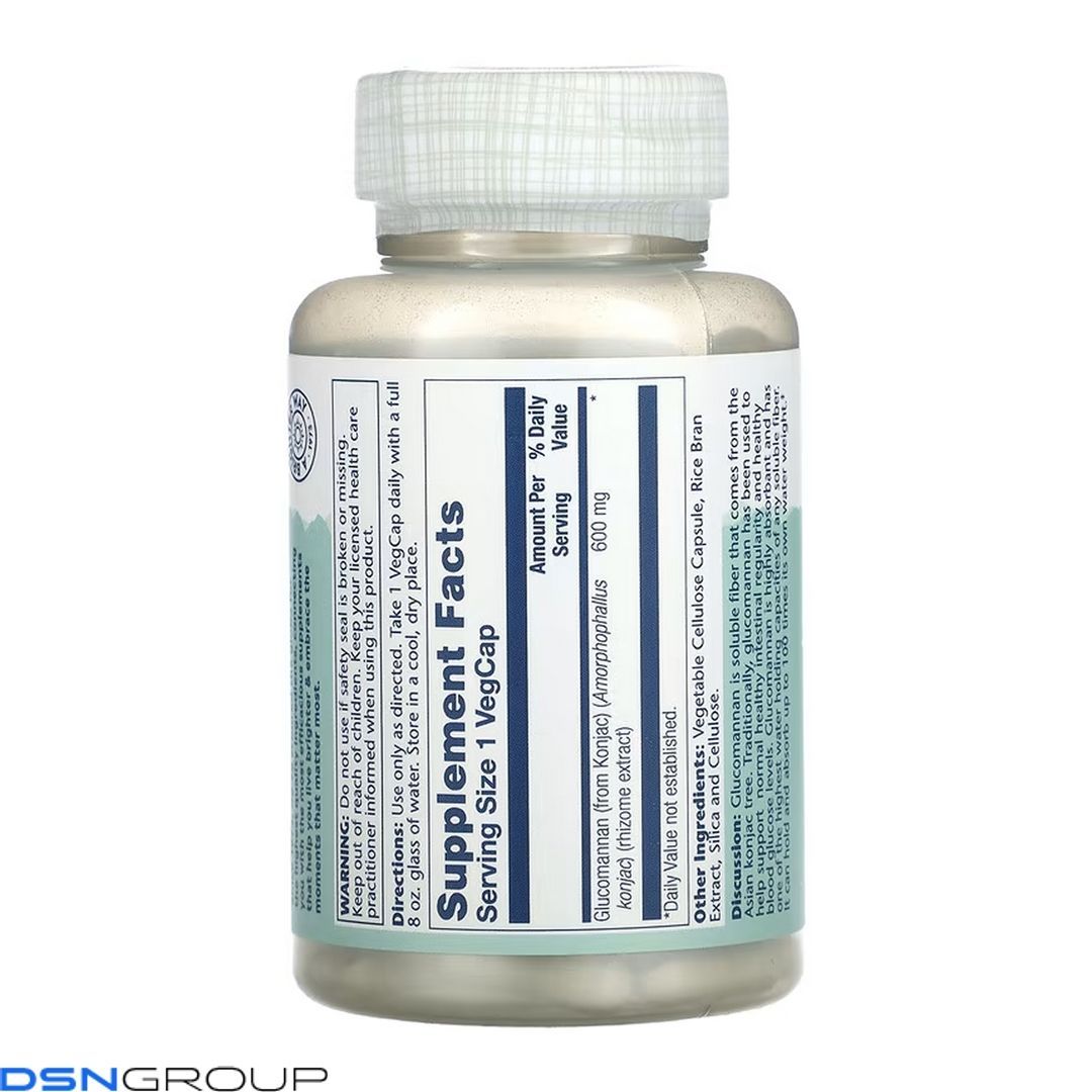 Glucomannan Rhizome Extract 600mg - 100 vcaps