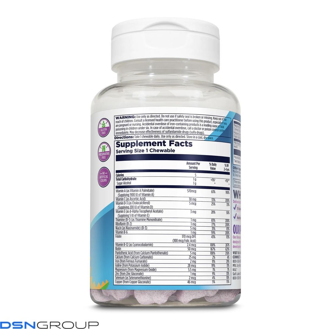 MultiSaurus - 90 сhewable Berry Grape Orange