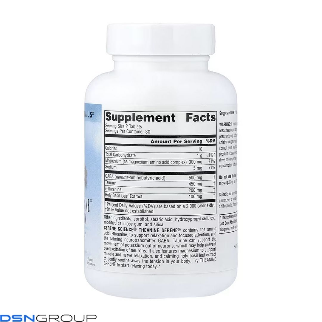 Serene Science&reg; Theanine Serene&reg; - 60 tabs