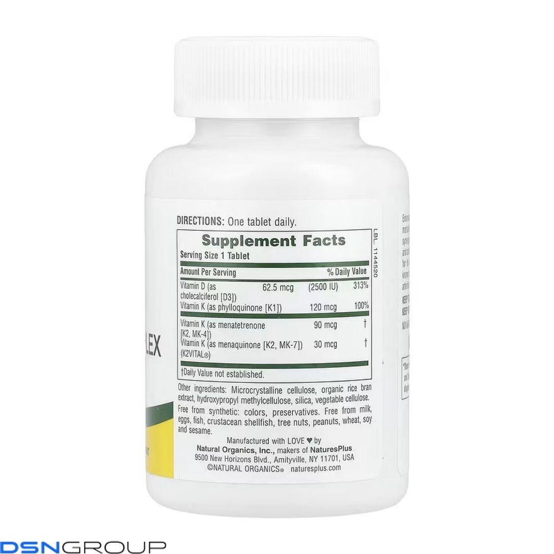 Vit D3 K2 2500 IU/120 mcg - 90 tabs