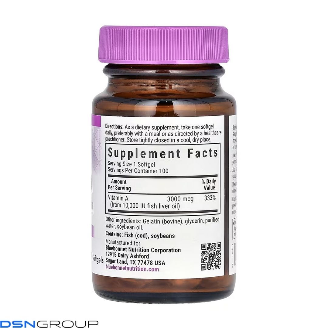 Vitamin A 3000 mcg (10,000 IU) - 100 Softgels