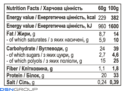 Protein Bar - 60g Caramel Cream (Поштучно)