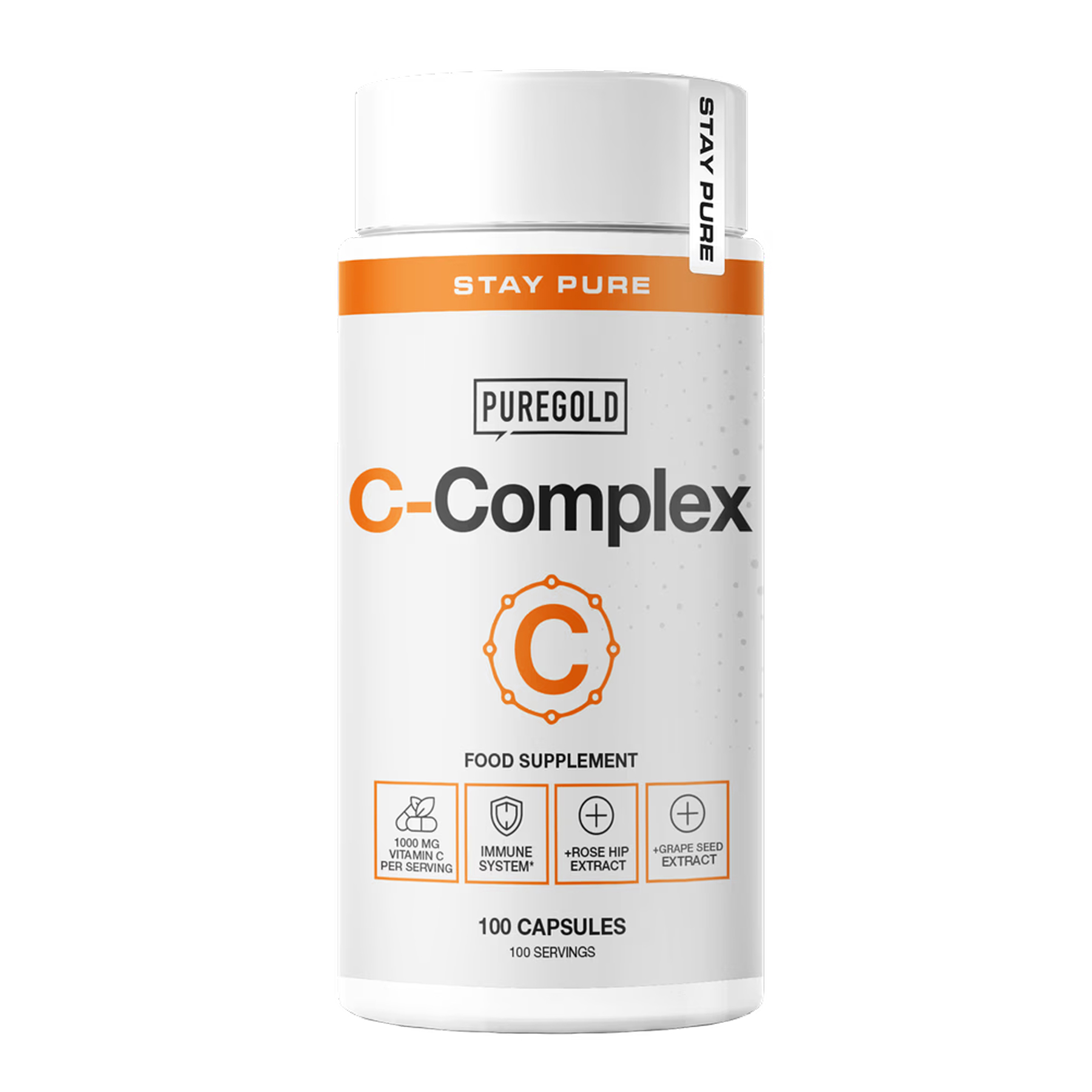 Pure Gold C-Complex — вітамін C, 100 капсул