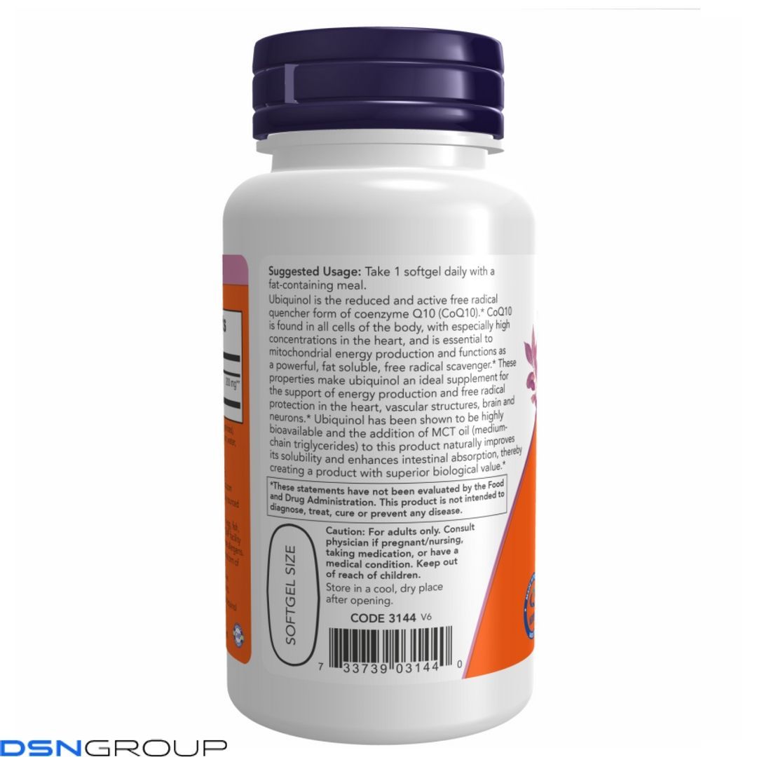 (12.02 Очікування) Ubiquinol 200mg - 60 sgels